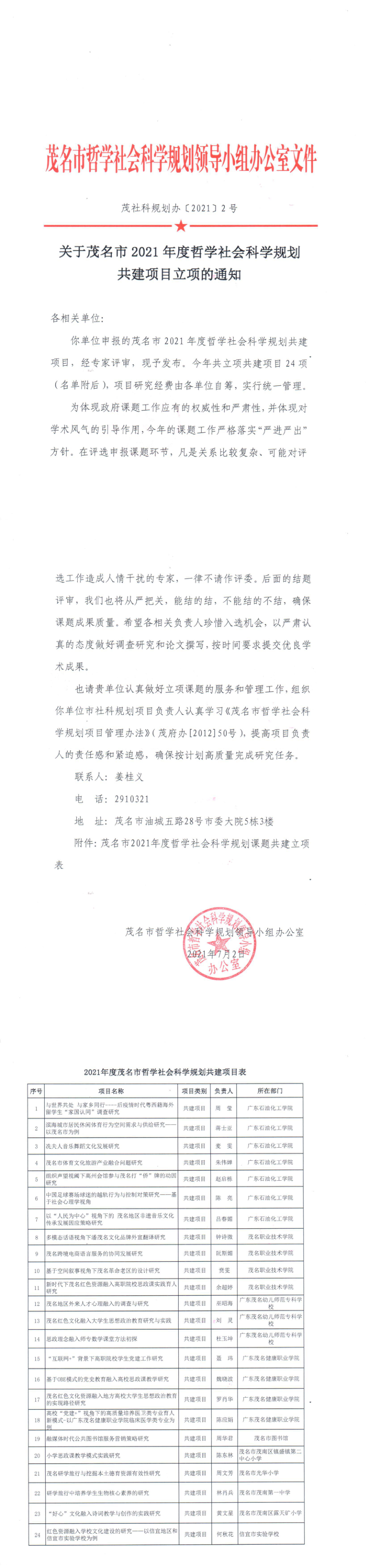关于茂名市2021年度哲学社会科学规划共建项目立项的通知（茂社科规划办〔2021〕2号）_1_3.png