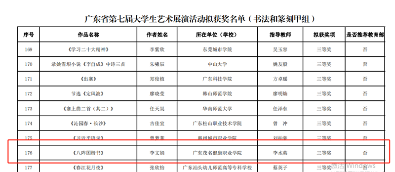 书法甲组作品《八阵图楷书》三等奖.png